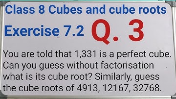 class 8 ex. 7.2 q3 | cube and cube roots | without factorization cube roots | ncert cbse maths