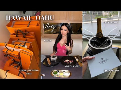 Hawaii Vlog HUGE HERMES HAUL Hawaiian Airlines First Class MUST DO And EATS In Oahu 