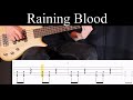 Raining blood slayer  bass cover with tabs by leo dzey