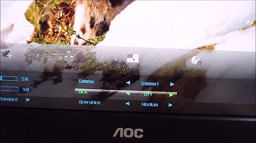 AOC q2770Pqu Menu System (OSD)