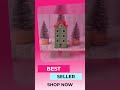 Christmas Village Miniature Holiday House Decoration Display Tiny Home Winter Scene Ornament Coll...