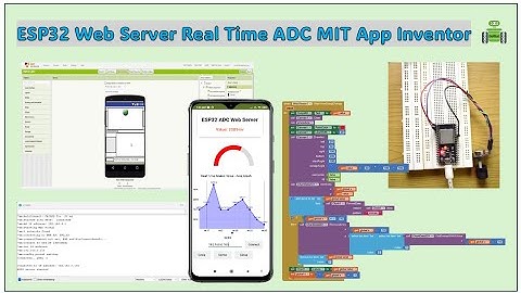 ESP32 Web Server Real Time ADC with MIT app inventor