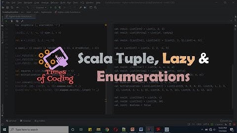 TOC - SCALA Express | 32 Scala Tuple, Lazy & Enumerations