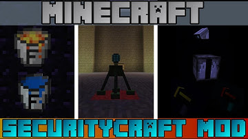 TASERS, EXPLOSIVES, CAMERAS AND MORE... | Minecraft SecurityCraft Mod Showcase (Part 2)