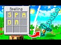 MINECRAFT MA SI CRAFTA CON LE LETTERE