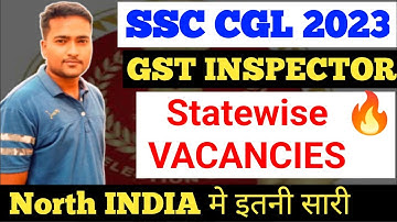 SSC CGL 2023 Statewise vacancies of EXCISE INSPECTOR || RTI Reply March 2023 @GaganPratapMaths