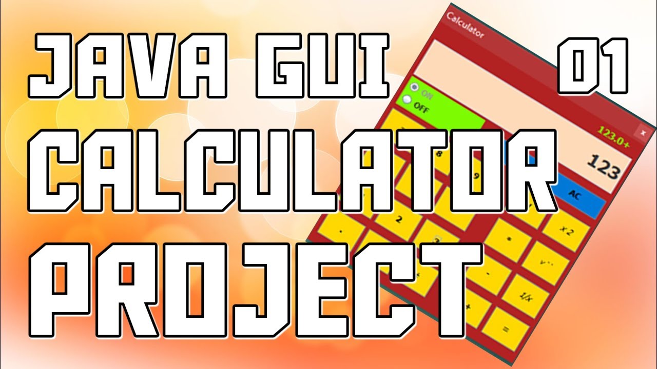 Java GUI Calculator Project Designing Buttons #1 - YouTube