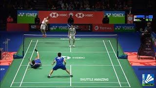 Kevin Sanjaya Speed and Power |  Kevin Sanjaya\/ Marcus Fernaldi vs Lee Yang\/ Wang Chi Lin