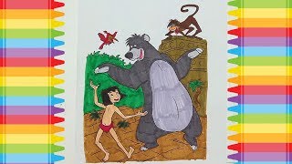 Coloring Mowgli, Balloo, and More from The Jungle Book!!