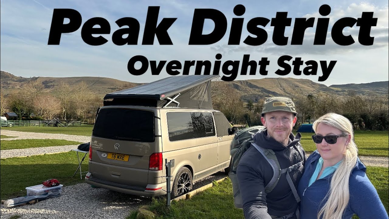 Campervan stay at Newfold Farm campsite Edale