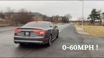 First Launch Control in the Audi S5 AND 0-60 MPH! How fast is it??