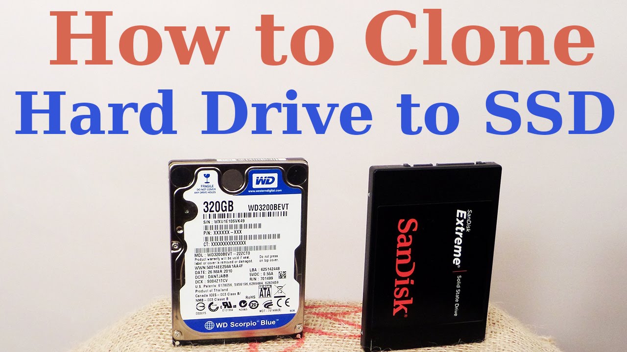 How to Clone to SSD -