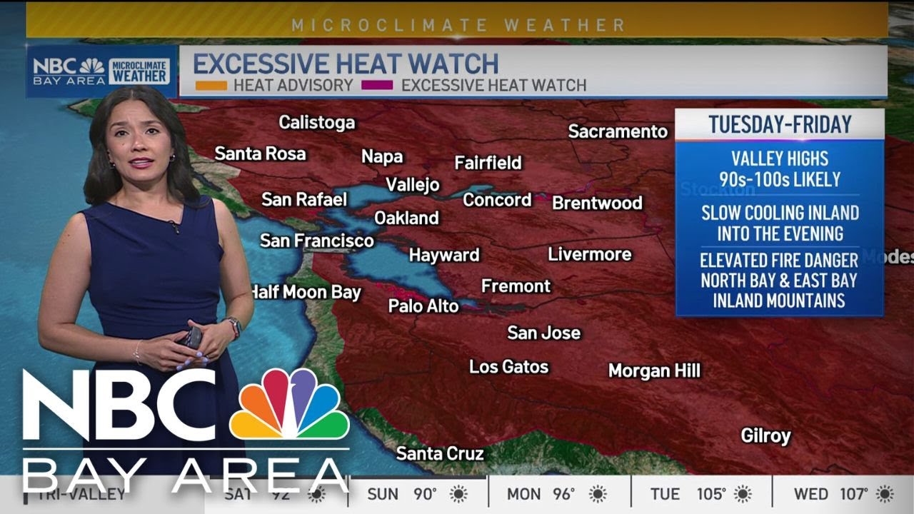 Bay Area forecast: Warm weekend; Heatwave ahead - YouTube