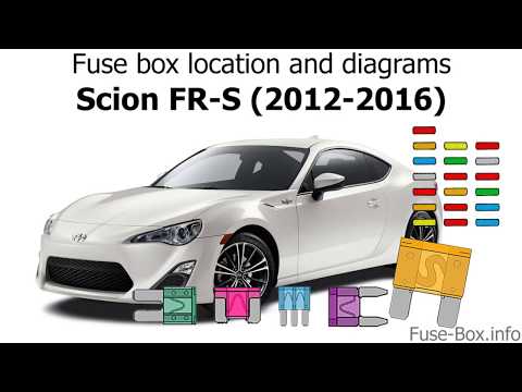 फ्यूज बॉक्स स्थान और आरेख: वंशज FR-S (2012-2016)