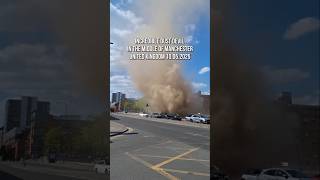 Incredible Dust devil in the middle of Manchester in UK #unitedkingdom #england #manchester