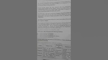 CUCET 2022 Patterns 2022