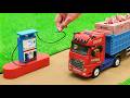 Mini Tractor Builds Petrol Pump with Bricks  | DIY Kids Science Project &amp; Rescue Mission
