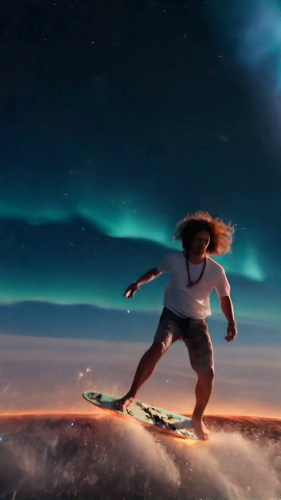 Surfing on a Meteorite in Space!