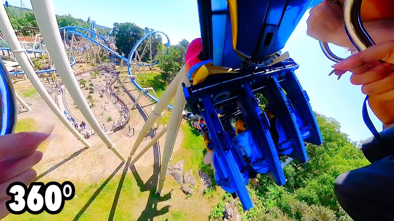Oziris (Parc Astérix) - VR ONRIDE - 360° suspended roller coaster POV