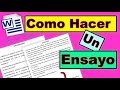 COMO HACER UN ENSAYO (EN 5 MINUTOS)✅ 2021