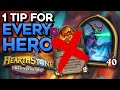 1 Tip for EVERY HERO in Hearthstone Battlegrounds