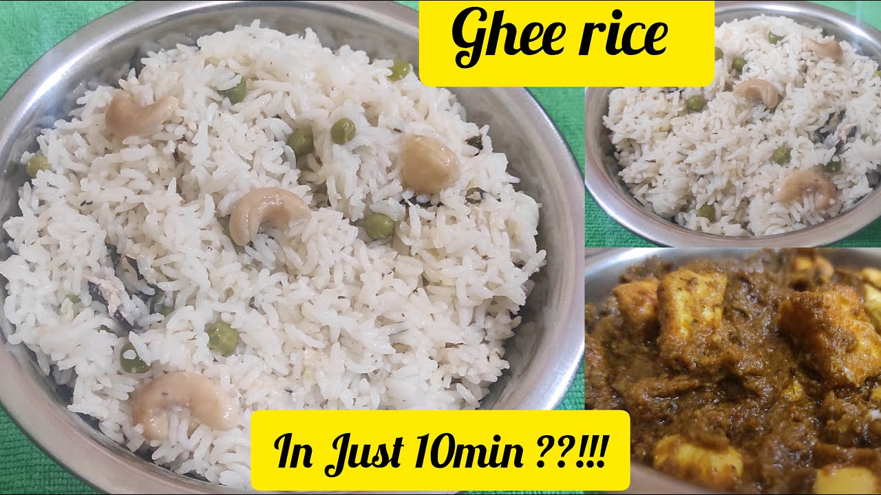Ghee rice recipe Tasty and easy ghee pulao Rice recipe Ghee rice