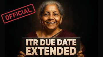 ITR Due date extended OFFICIALLY