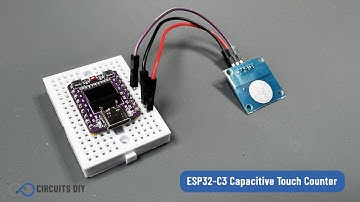 ESP32 C3 Capacitive Touch Counter with Built in OLED Display