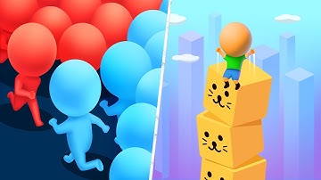 Satisfying Mobile Games 2023 - Count Masters, Cube Surfer, Roof Rails, Juice Run, Sandwich Runner...