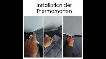 Installation der ISOCAMP® Thermomatten