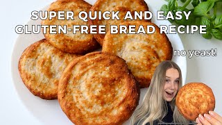 Prepare GLUTEN-FREE BREAD in less than 5 minutes! no yeast