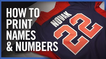 How To Print Names & Numbers on T-Shirts, Jerseys & Apparel | How To Order at Transfer Express