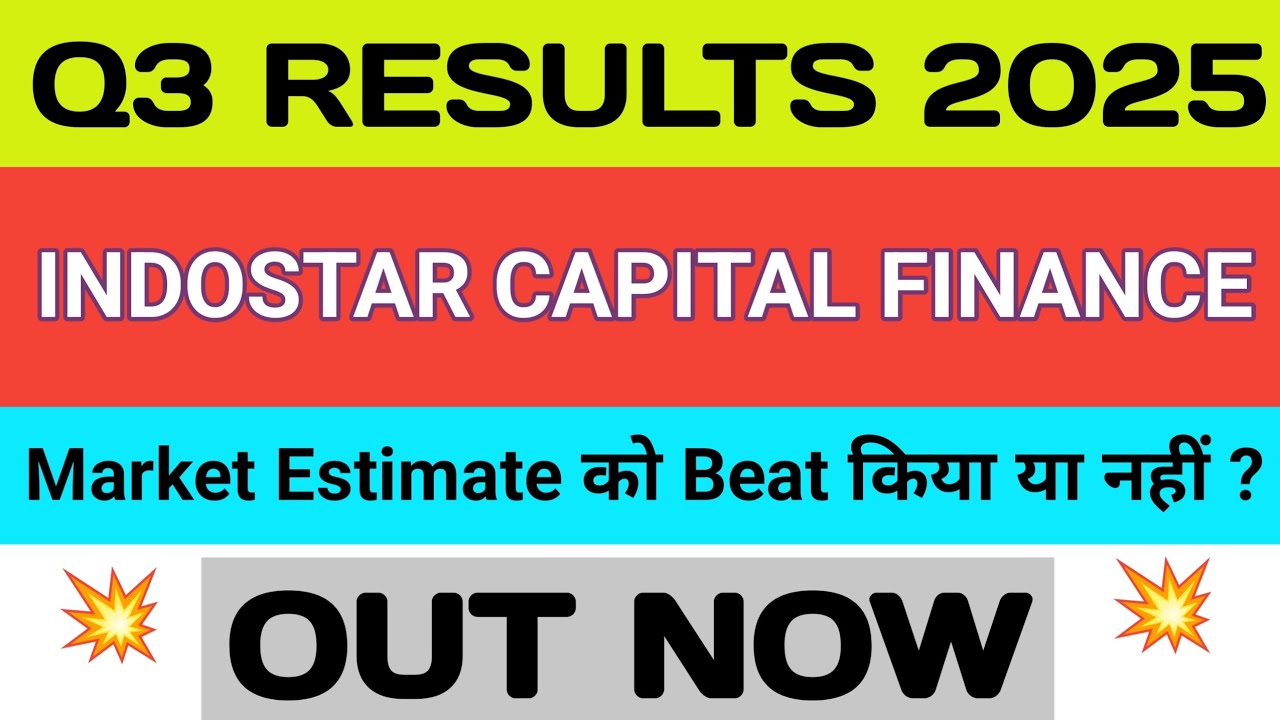 Indostar Capital Finance Q3 Results 🔴 Indostar Capital Result 🔴 Indostar Capital Finance Latest News