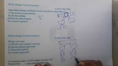 GATE CSE 1995 Q ||Algorithms || GATE Insights Version: CSE
