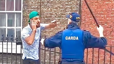DUBLIN - Garda CHASES DOWN foreign suspect, BEATS HIM with baton for resisting arrest