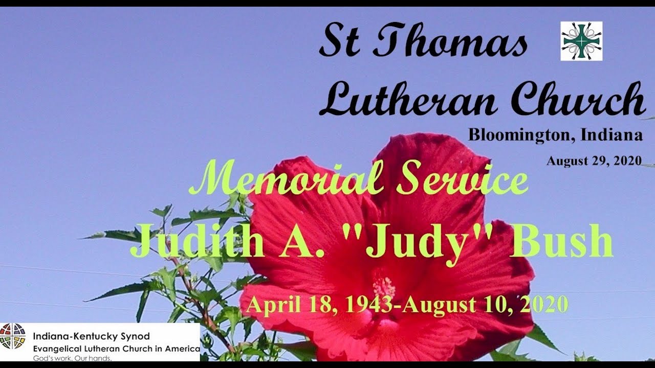 Judy Bush Memorial Service YouTube