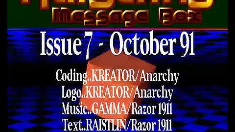 Anarchy   Raistlins Message Box #7 HYPERSPIN AMIGA INTRO CRACKTRO DEMO COMMODORE NOT MINE VIDEOS