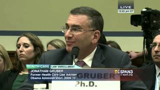 Rep. Trey Gowdy questions Jonathan Gruber (CSPAN)