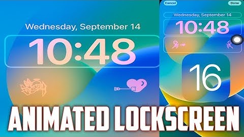 HOW TO ADD WIDGETS ANIMATED GIF LOCKSCREEN ON YOUR IPHONE IOS 16 NEW FEATURES