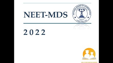 NEET MDS  2022|All Information |Eligibility Criteria|Fees |Form Filling|Exam Syllabus|#neetmds2022