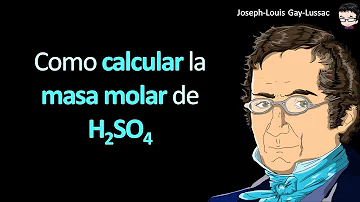 Como calcular a massa molar de H2SO4?