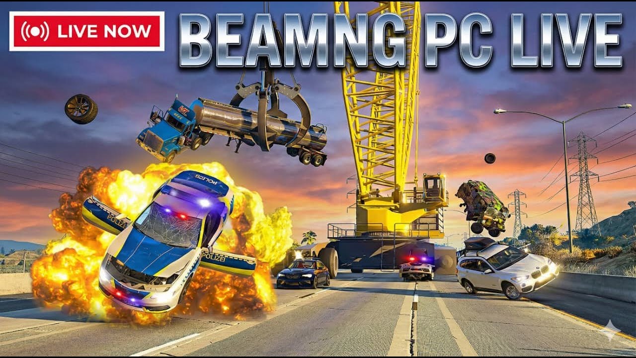 🔴 LIVE: BeamNG.drive Extreme Destruction & Realistic Car Crashes! (PC Gameplay) 💥