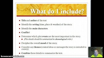 Summarizing Fictional Text