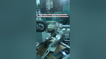 Automated manufacturing of mobile phone LCD screens