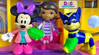 Doc Mcstuffins Treats Emergency Patients From Rhonda The Helicopter And Hallie The Hippo