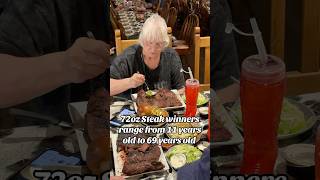 72Oz Steak Winners At The Big Texan In Amarillo Texas Have Come In At A Wide Range Of Ages