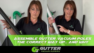 Assembling gutter vacuum push fit carbon fibre or aerospace aluminium the correct round.