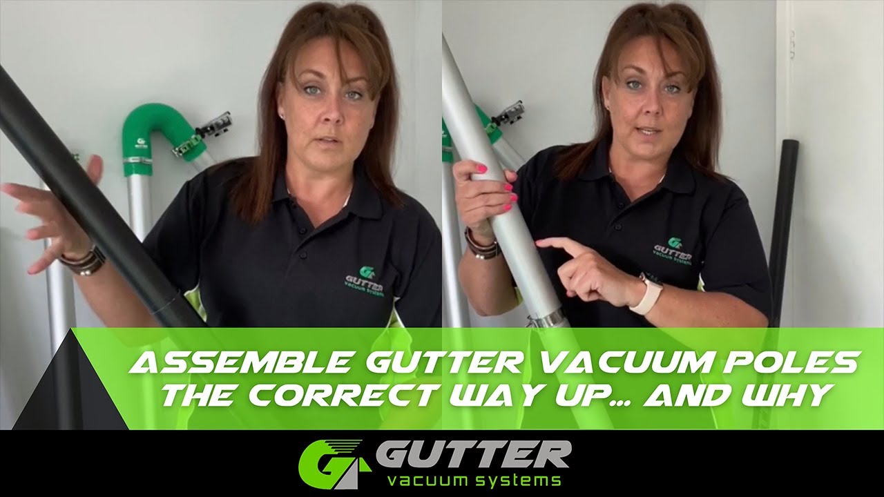 Assembling gutter vacuum push fit carbon fibre or aerospace aluminium the correct round.