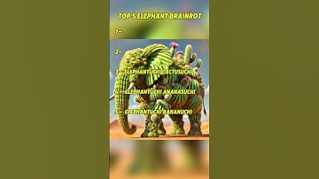 ELEPHANT BRAINROTS?? DID YOU KNOW THEM?🤫 #brainrot #memes #italianbrainrot #tralalerotralala