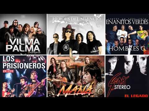 Mana, Soda Stereo, Enanitos verdes, Prisioneros, Hombres G EXITOS Clasicos Del Rock En Español